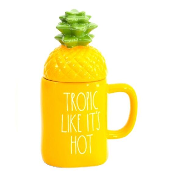 Rae Dunn Other - Rae Dunn Tropic like it's hot lidded mug, NIB